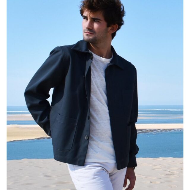 Aatise - zularit veste unisexe  homme upcyclé coloris plomb