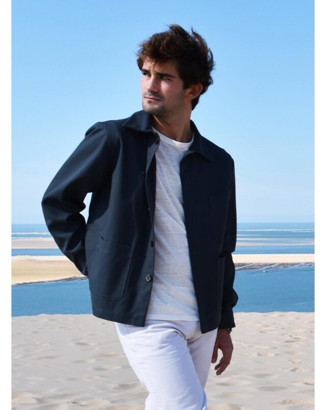 Aatise - zularit veste unisexe  homme upcyclé coloris plomb