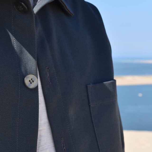 Aatise - zularit veste unisexe  homme upcyclé coloris plomb