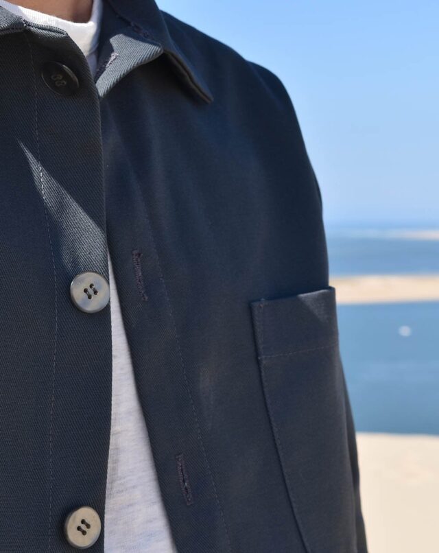 Aatise - zularit veste unisexe  homme upcyclé coloris plomb