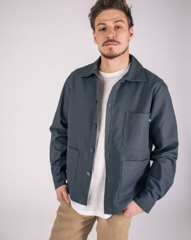 Aatise - zularit veste unisexe  homme upcyclé coloris plomb