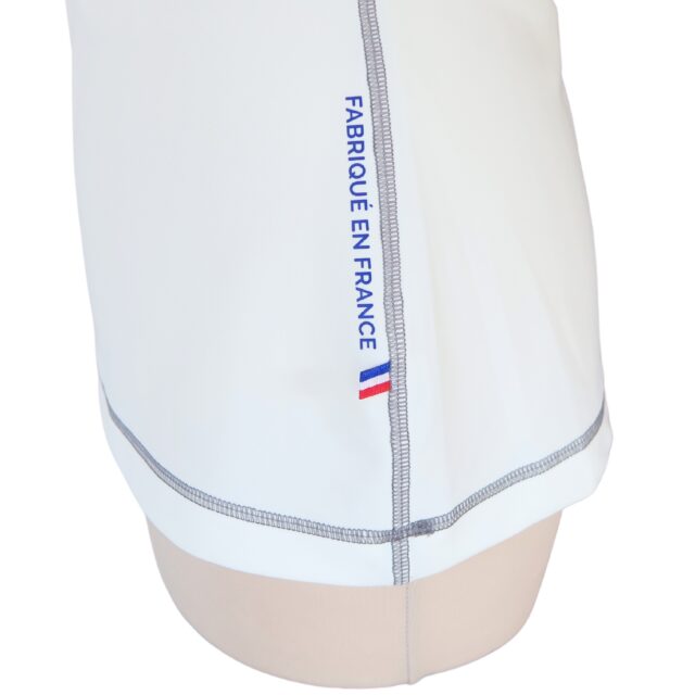 F2M - Rashguard UPF50+ durable Made in France manches courtes femme blanc