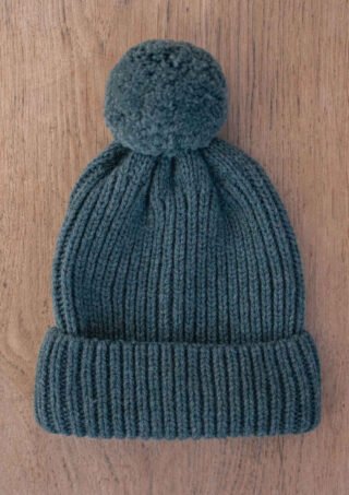 Montlimart - Bonnet Pompom Kaki Clair