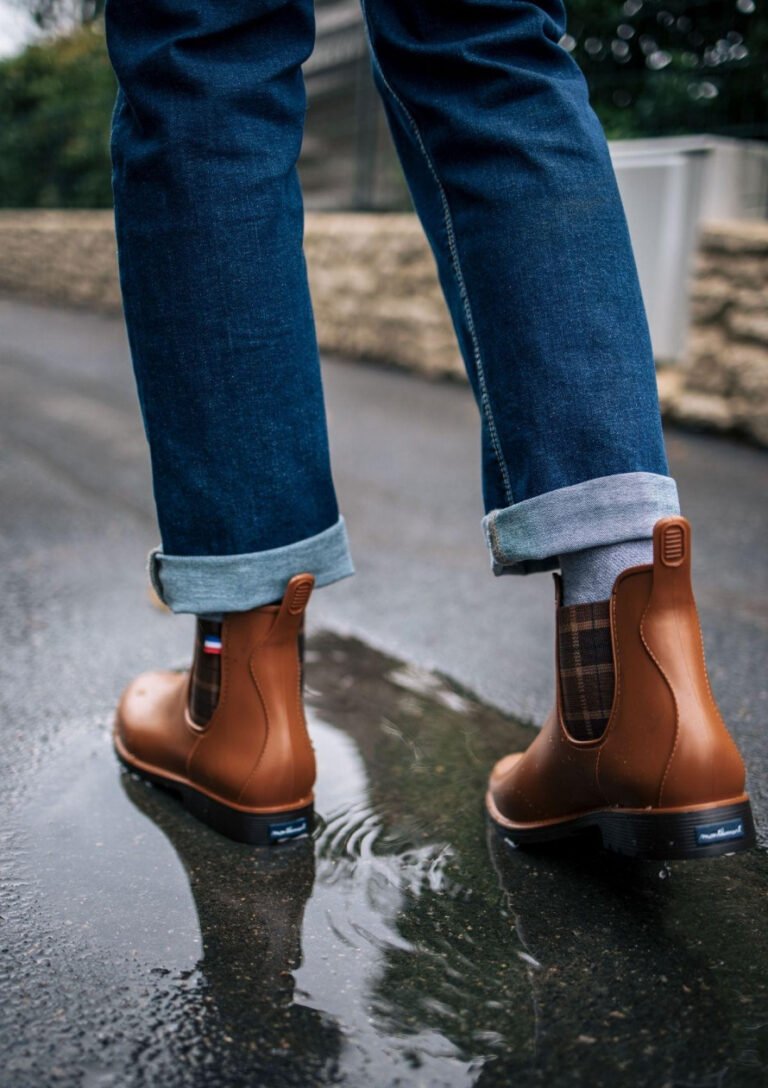 Montlimart - BOOTS MONTPLUIE COGNAC CARREAUX