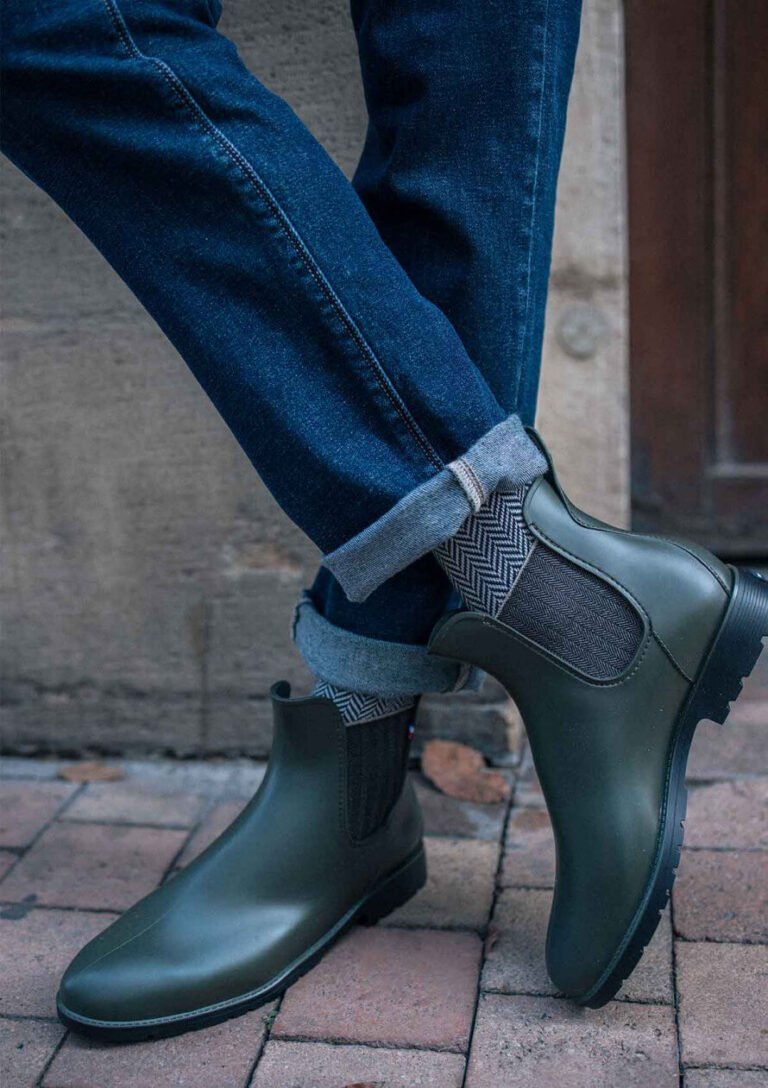 Montlimart - BOOTS MONTPLUIE KAKI CHEVRONS
