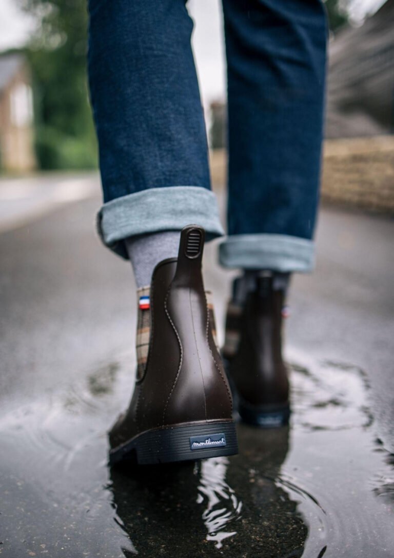 boots montpluie marron carreaux Montlimart - BOOTS MONTPLUIE MARRON CARREAUX