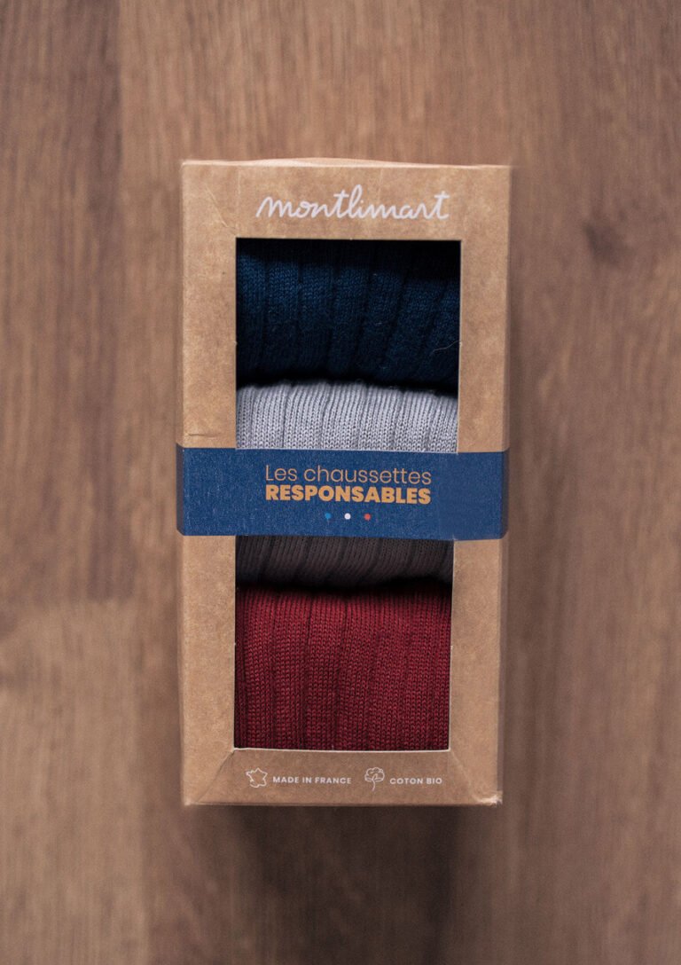 Montlimart - CHAUSSETTES COFFRET COTELE MARINE/GRIS/BORDEAUX