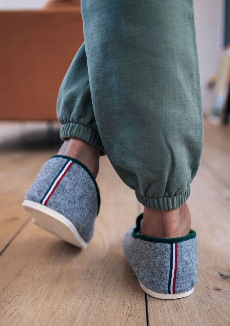 chaussons martin gris Montlimart - CHAUSSONS MARTIN GRIS