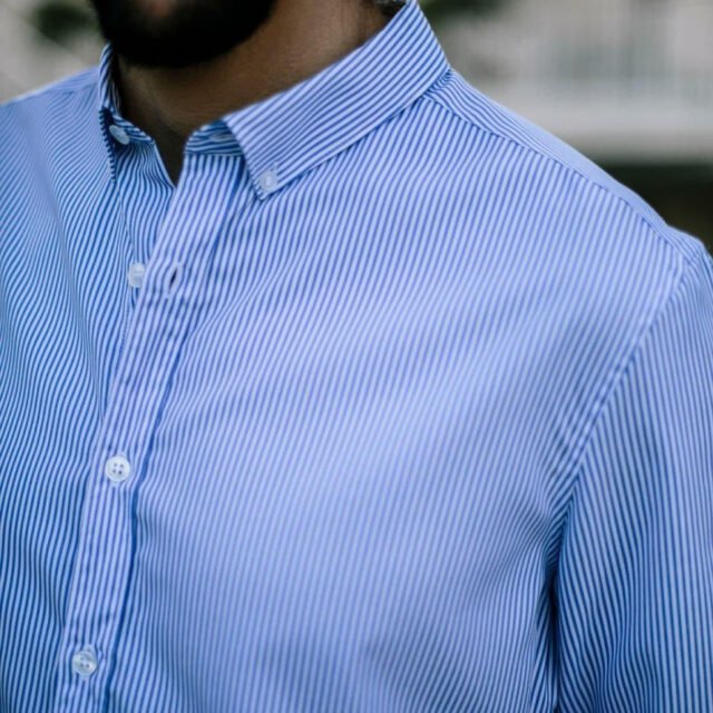 Montlimart - CHEMISE SAINT REMY MARINE RAYURES