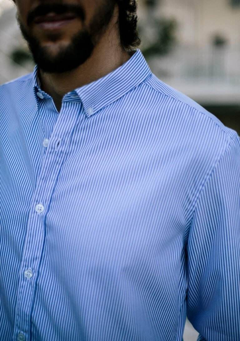 Montlimart - CHEMISE SAINT REMY MARINE RAYURES