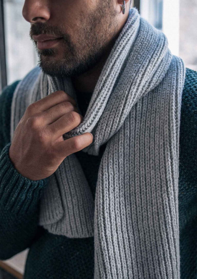 Montlimart - ECHARPE CHANTERELLE GRIS CLAIR