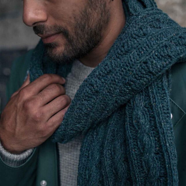 Montlimart - ECHARPE TORSADE VERT