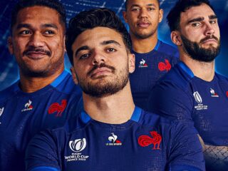 france rugby 2023 maillot made in france XV joueurs e1687255177875 XV de France - Maillot made in France pour la Coupe du monde 2023