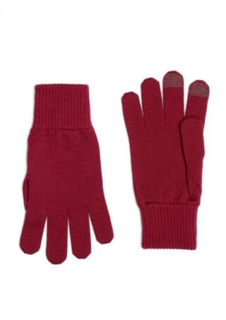 Gants Tactiles Pleynet Bordeaux par la marque Montlimart Montlimart - Gants Tactiles Pleynet Bordeaux