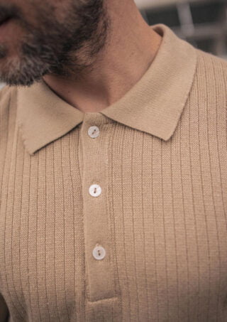 Polo Dune Beige par la marque Montlimart Montlimart - Polo Dune Beige
