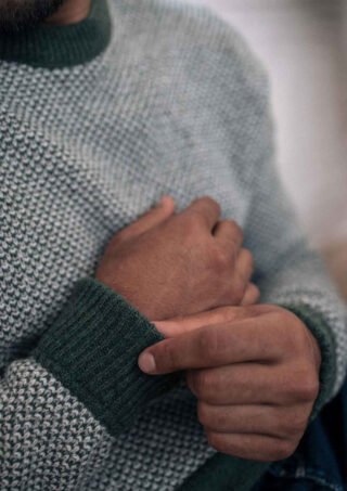 Montlimart - Pull Alentour Kaki/ecru/gris