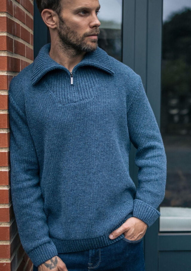 pull chaleureux bleu 1 Montlimart - PULL CHALEUREUX BLEU