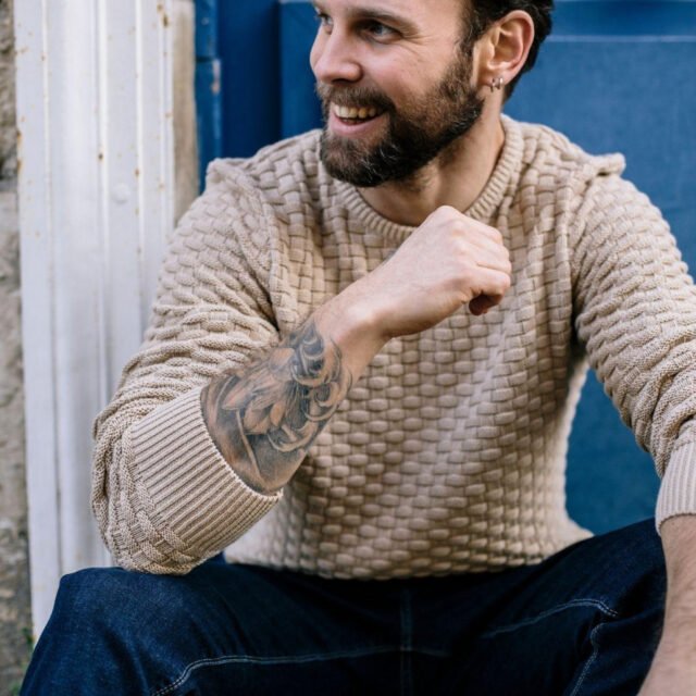 Montlimart - PULL DAMIER BEIGE