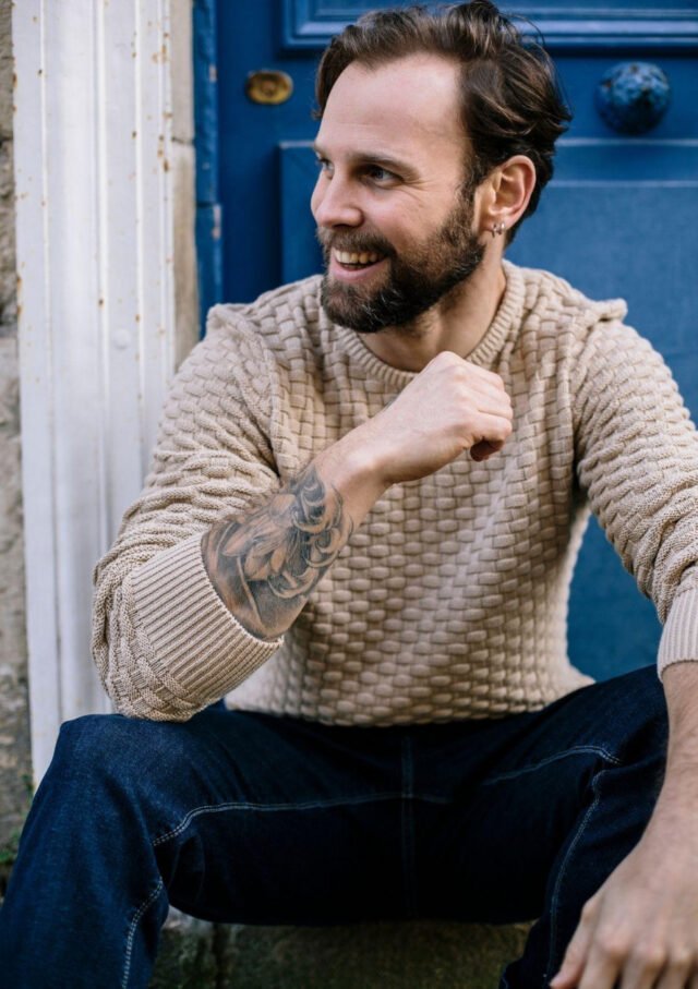 Montlimart - PULL DAMIER BEIGE