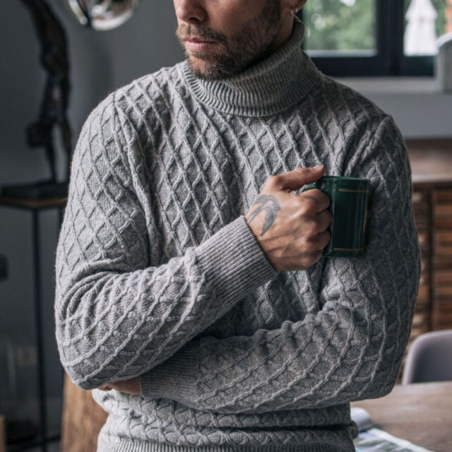 Montlimart - PULL NATAL GRIS CLAIR