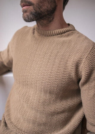 Pull Planete Beige par la marque Montlimart Montlimart - Pull Planete Beige