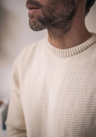 Pull Planete Ecru par la marque Montlimart Montlimart - Pull Planete Ecru