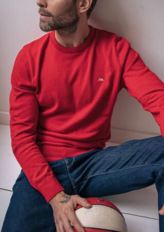 Pull Variation Rouge par la marque Montlimart Montlimart - Pull Variation Rouge