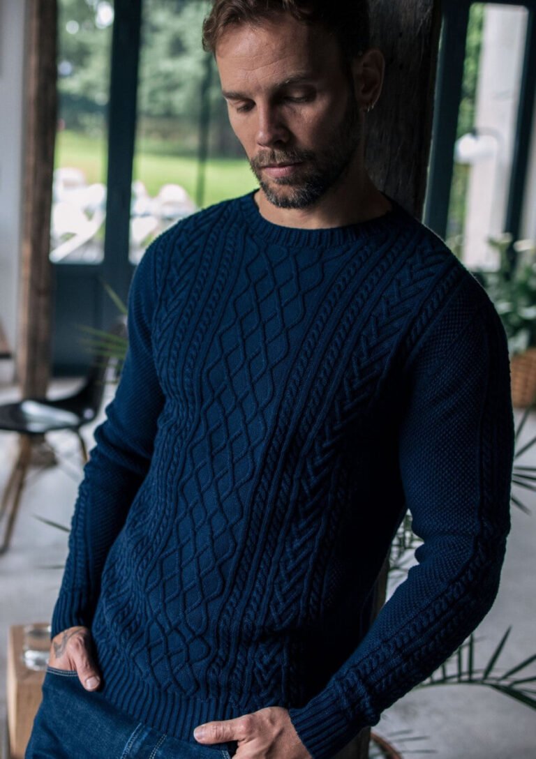 Montlimart - PULL VERITABLE BLEU MARINE