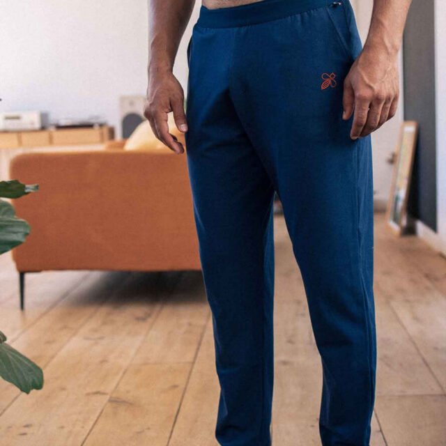 Montlimart - PYJAMA TRANQUILLE MARINE/ORANGE