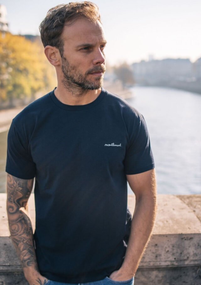 Montlimart - T-SHIRT BLASON BLEU MARINE