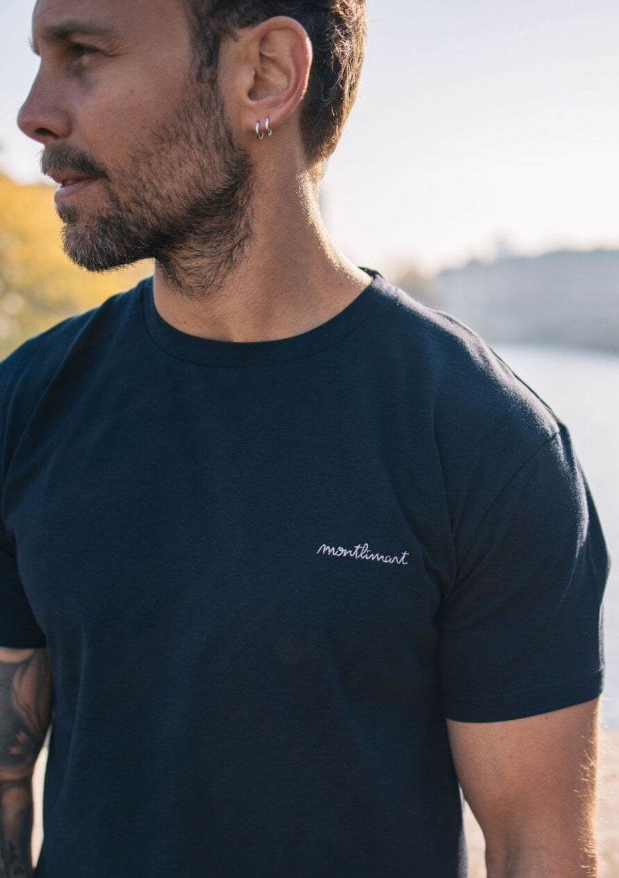 t shirt blason bleu marine Montlimart - T-SHIRT BLASON BLEU MARINE