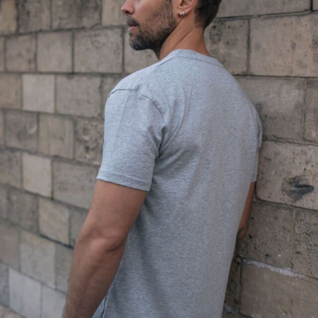 Montlimart - T-SHIRT BLASON GRIS CHINE