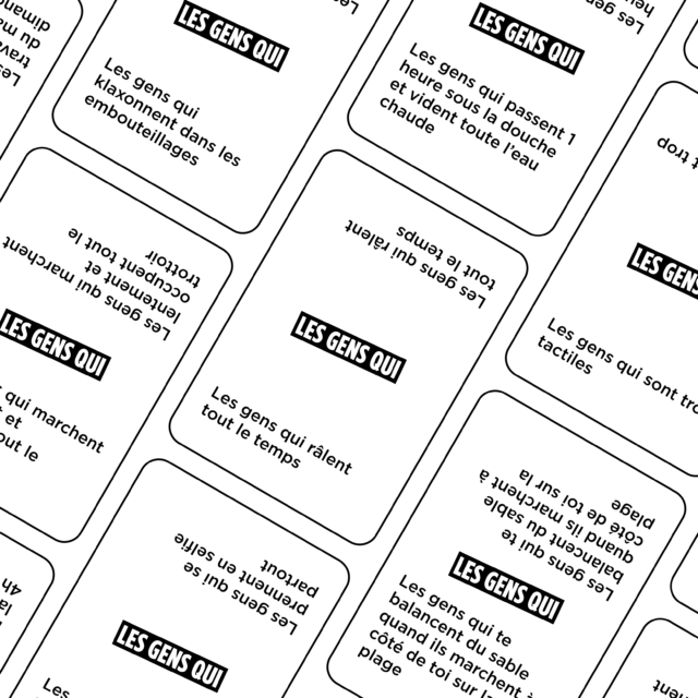 Chouic - Jeu d'ambiance Les Gens Qui