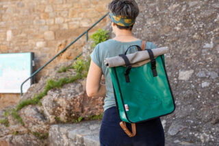 Sac à dos 18l Vert émeraude par la marque Atelier de la Baleine à Bosse Atelier de la Baleine à Bosse - Sac à dos 18l Vert émeraude