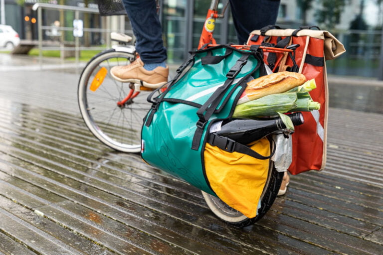 L'Atelier de la Baleine à Bosse - Sacoche de vélo modulable - CABASOUK Bleu franc