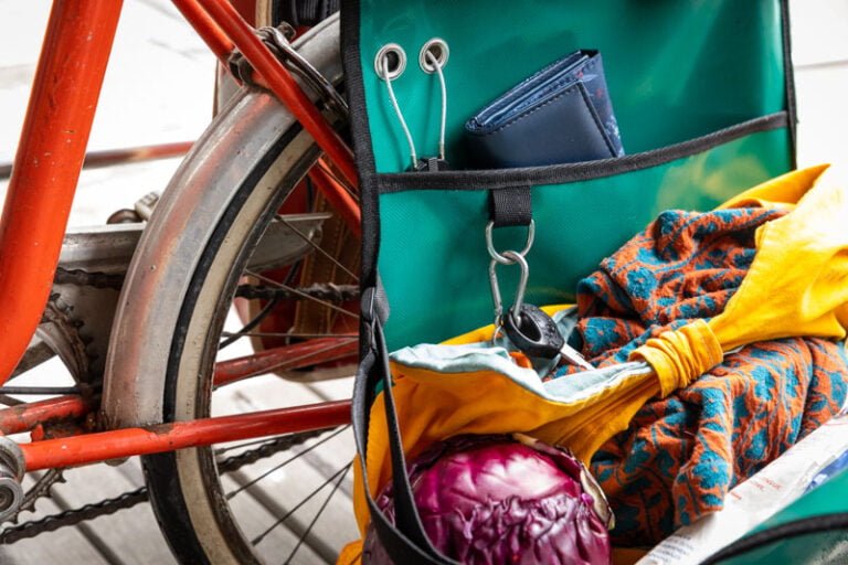 L'Atelier de la Baleine à Bosse - Sacoche de vélo modulable - CABASOUK Bleu franc