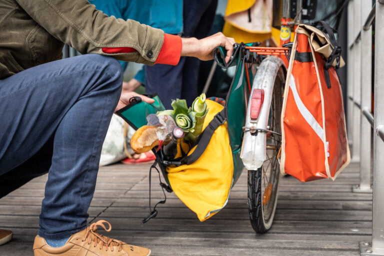 L'Atelier de la Baleine à Bosse - Sacoche de vélo modulable - CABASOUK Bleu franc