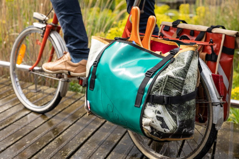L'Atelier de la Baleine à Bosse - Sacoche de vélo modulable - CABASOUK Bleu franc