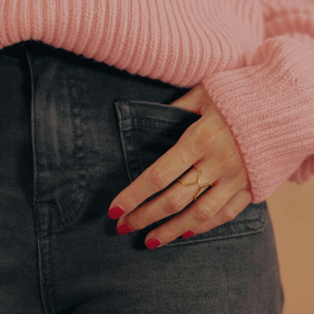 esa - Bague Bijou d'oreille Dualité Large Vermeil Prix de vente