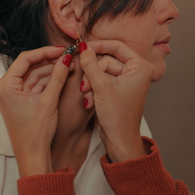 esa - Mono Boucle d'oreille Mouvement Vermeil