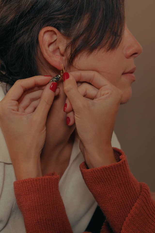 esa - Mono Boucle d'oreille Mouvement Vermeil