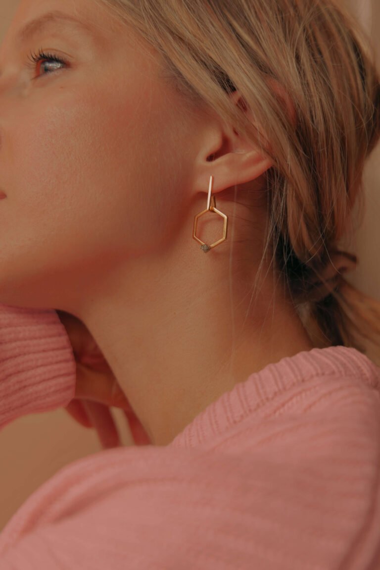 esa - Mono Boucle d'oreille Mouvement Vermeil