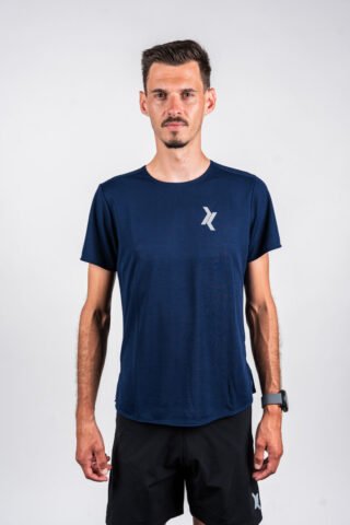 T-shirt Homme Sensus AERA Bleu 1.63 kgCo2eq – Made in France et recyclé (En précommande) par la marque Sensus Sensus - T-shirt Homme Sensus AERA Bleu 1.63 kgCo2eq – Made in France et recyclé (En précommande)