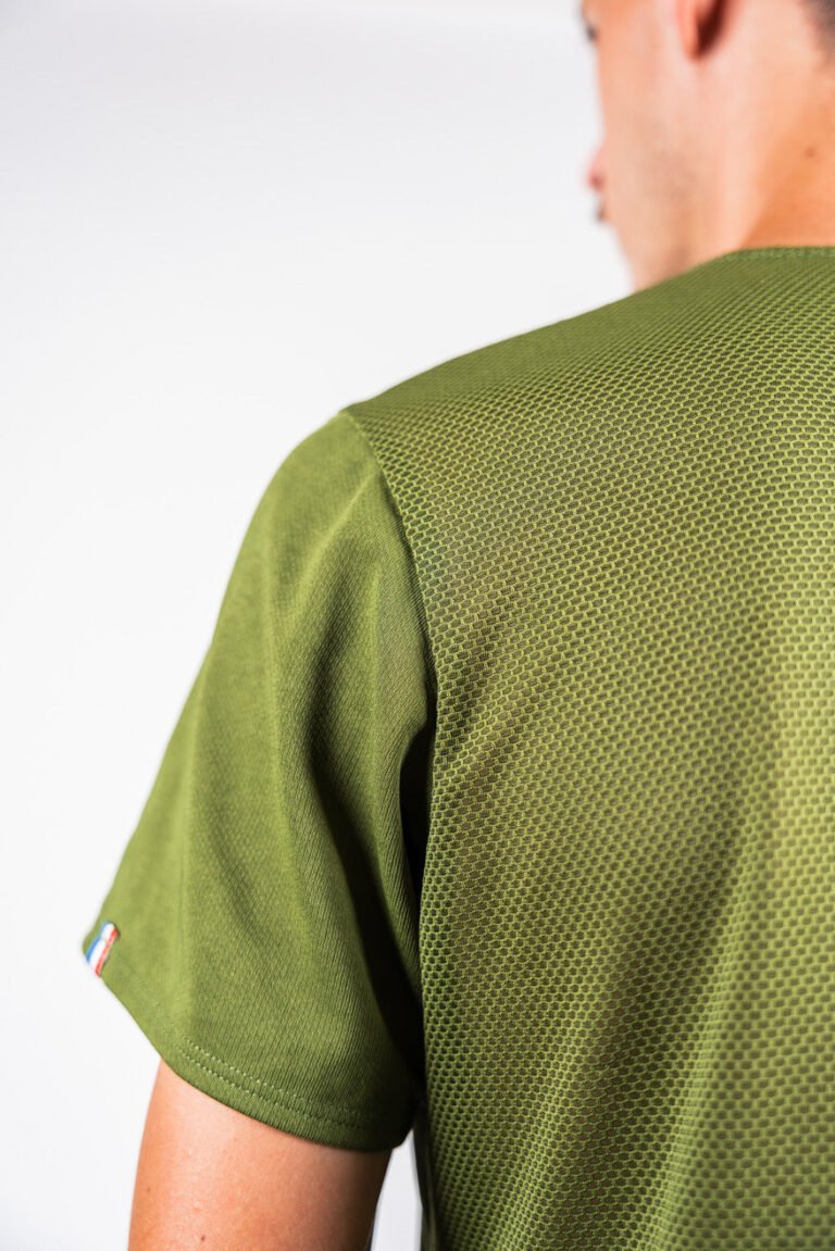 Sensus - T-shirt Homme Sensus AERA Kaki 1.63 kgCo2eq - Made in France et recyclé