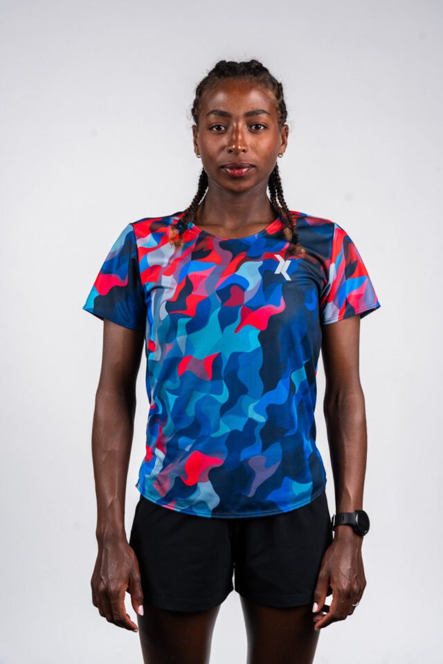 MANZA 64 Sensus - T-shirt Femme Sensus ADN "HRZN" 1.53 kgCo2eq - Made in France et recyclé
