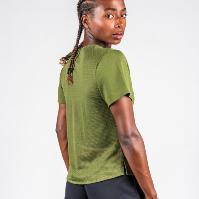 Sensus - T-shirt Femme Sensus AERA Kaki 1.35 kgCo2eq - Made in France et recyclé (En précommande)