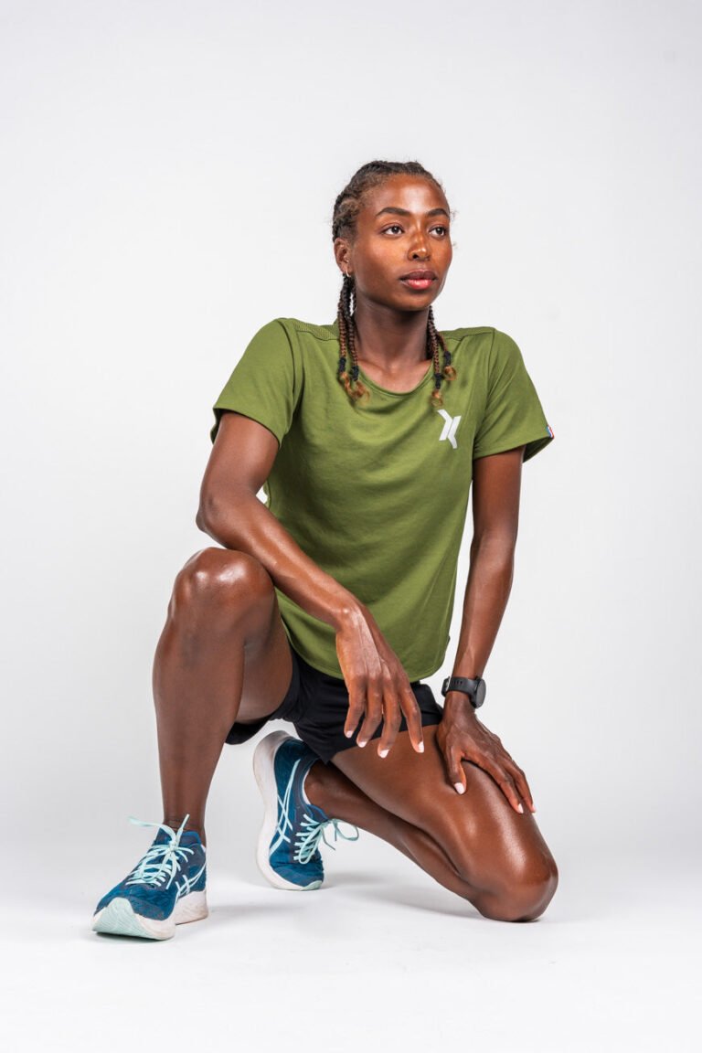 Sensus - T-shirt Femme Sensus AERA Kaki 1.35 kgCo2eq - Made in France et recyclé (En précommande)