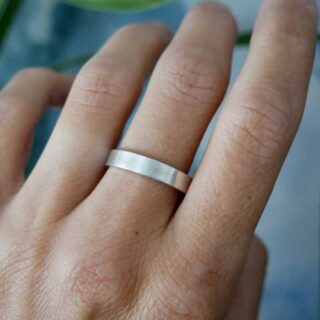 Désirée Schmidt Paris - Alliance brossée argent 925 recyclé pour femme et pour homme