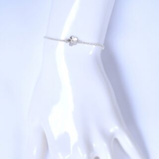 Bracelet en argent 925 fleur Sakura ajustable par la marque Désirée Schmidt Paris Désirée Schmidt Paris - Bracelet en argent 925 fleur Sakura ajustable