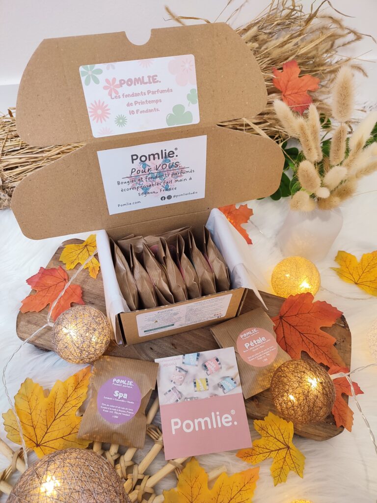 Les fondants parfumé dans leur boite